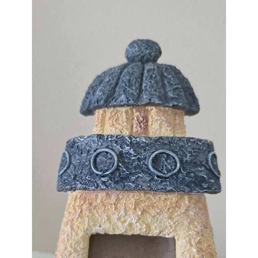 Decorative Yellow and Gray Lighthouse Photo Frame